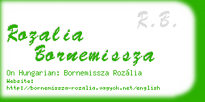 rozalia bornemissza business card