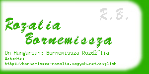 rozalia bornemissza business card